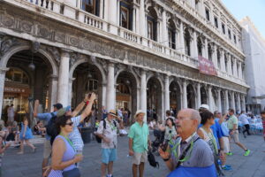 Our Tour group with Guide in Venice