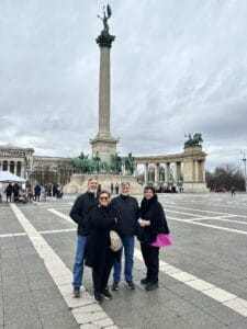 In Hero Square, Budapest Hungary