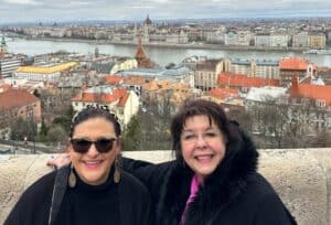 Nancy and Sandra in Budapest