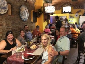 Group Dinner in San Gimignano