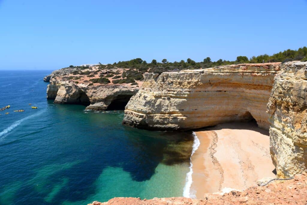 Coastline of Algarve Portugal