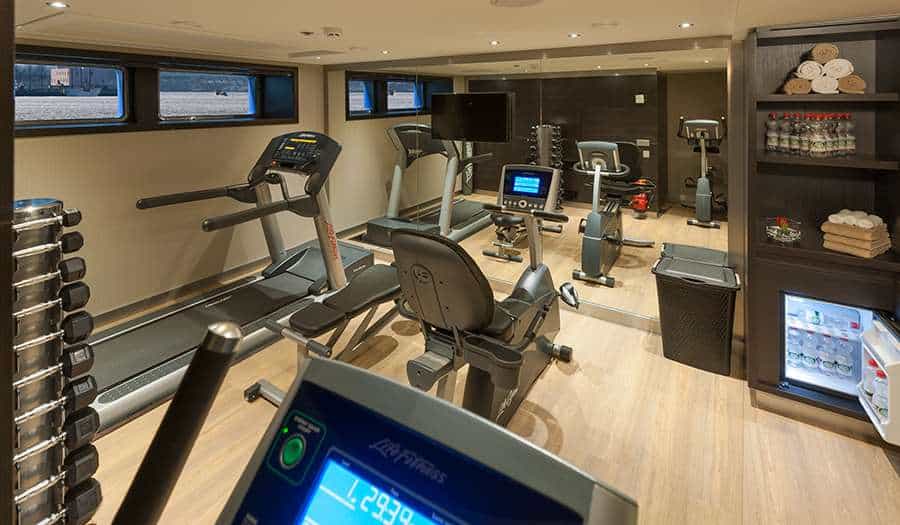 Fitness room in the Avalon ship