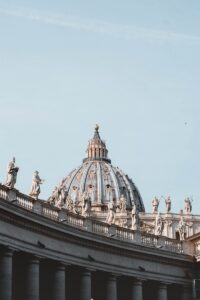 140 Statues of Saints outside St Peter's Basilica Vatican