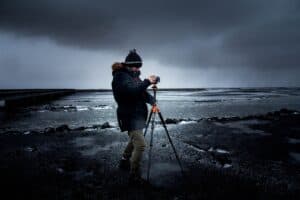 photographer, tripod, camera