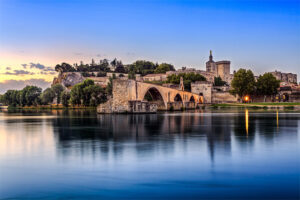 Rhone River Cruise View with port
