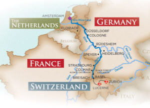 Enchanting Rhine Riverboat Cruise map