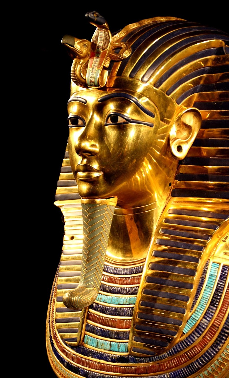 Egyptian tutankhamun, pharaoh, mask