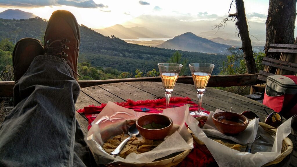 valley, relaxing, dinner romantic