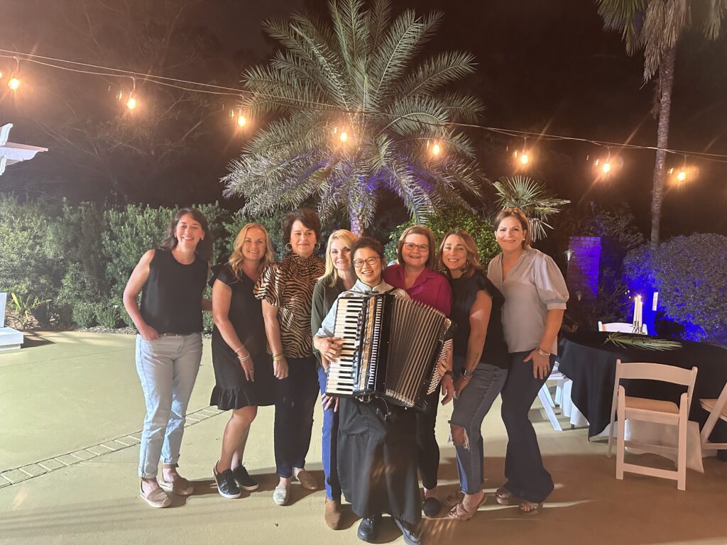 Sushi night guests with Jiji