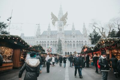 Vienna Christmas Market on the Danube