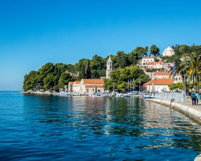 Promenade of the city of Cavtat, Croatia
