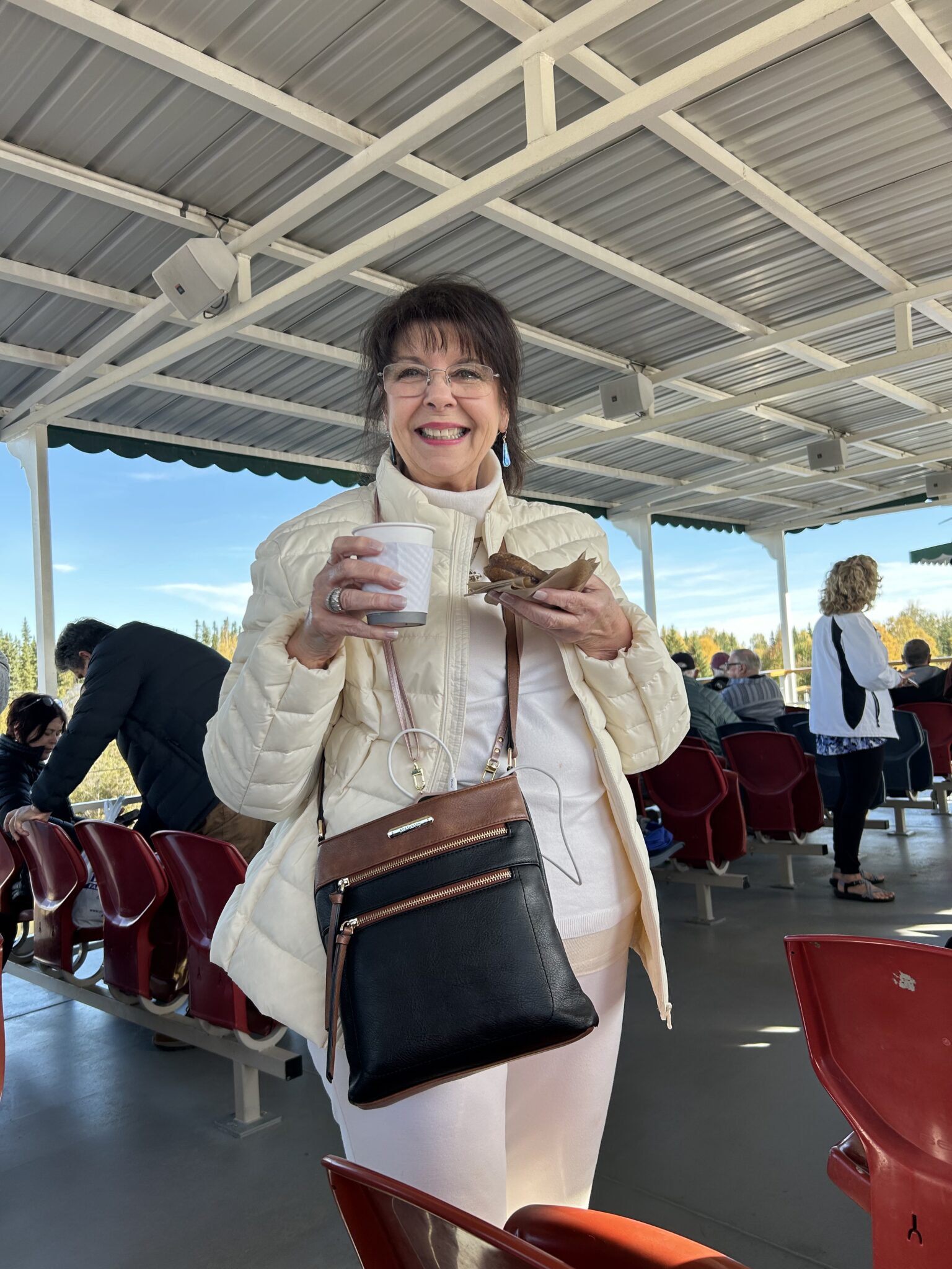 the travel purse sandra uses