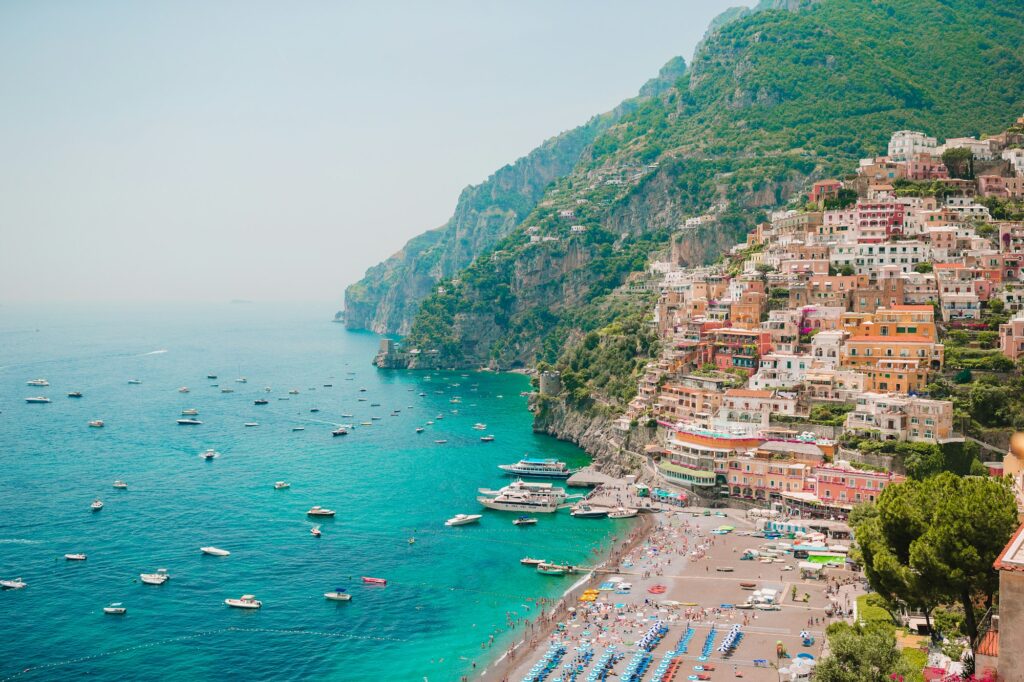 Beautiful coastal towns of Italy - scenic Positano in Amalfi coast