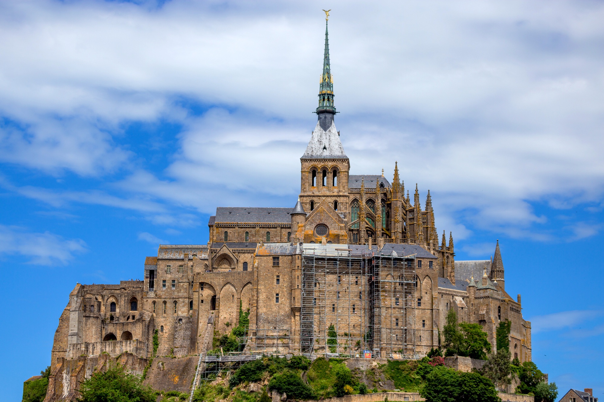 Scenic view to Mont Saint-Michel