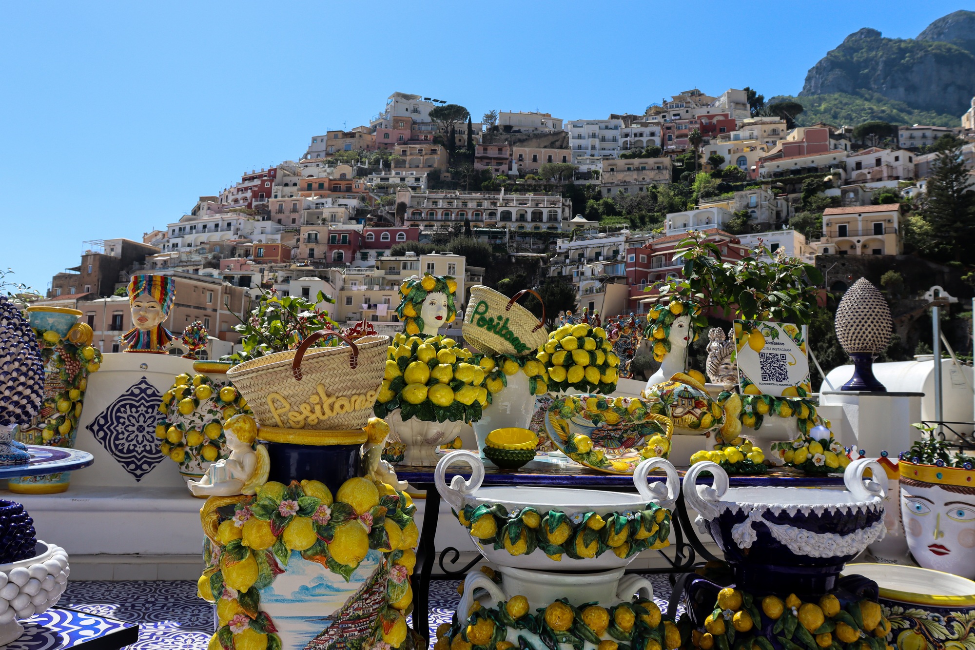 Ceramics from Positano. Amalfi Coast.