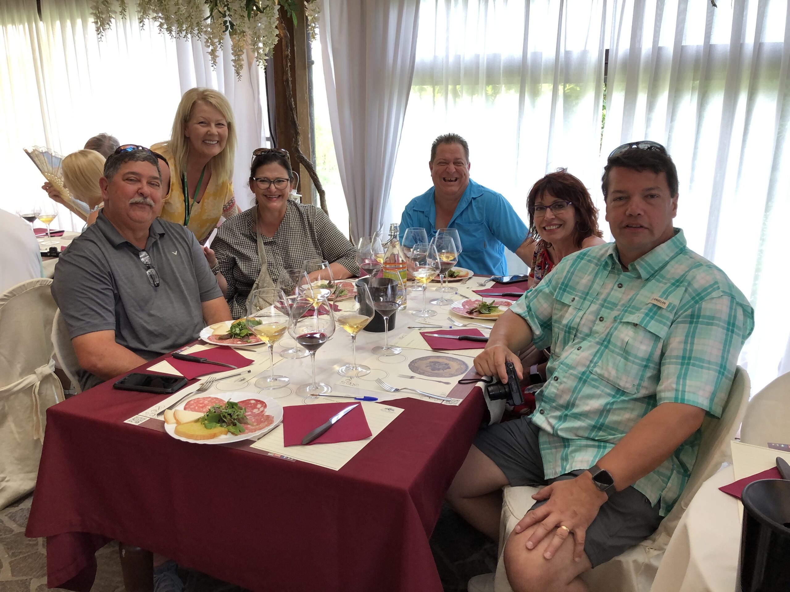 Our Travel Group at Tuneta Winery in San Gimignano Italy
