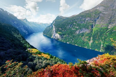 Breathtaking view of Sunnylvsfjorden fjord