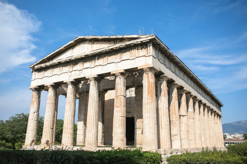 Temple of Hephaestus in Athens, Greece.The Famous Hephaistos temple on the Agora in Athens