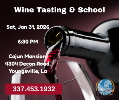 2026 Wine Tasting & School with Tuscany Winery at the Cajun Mansion
